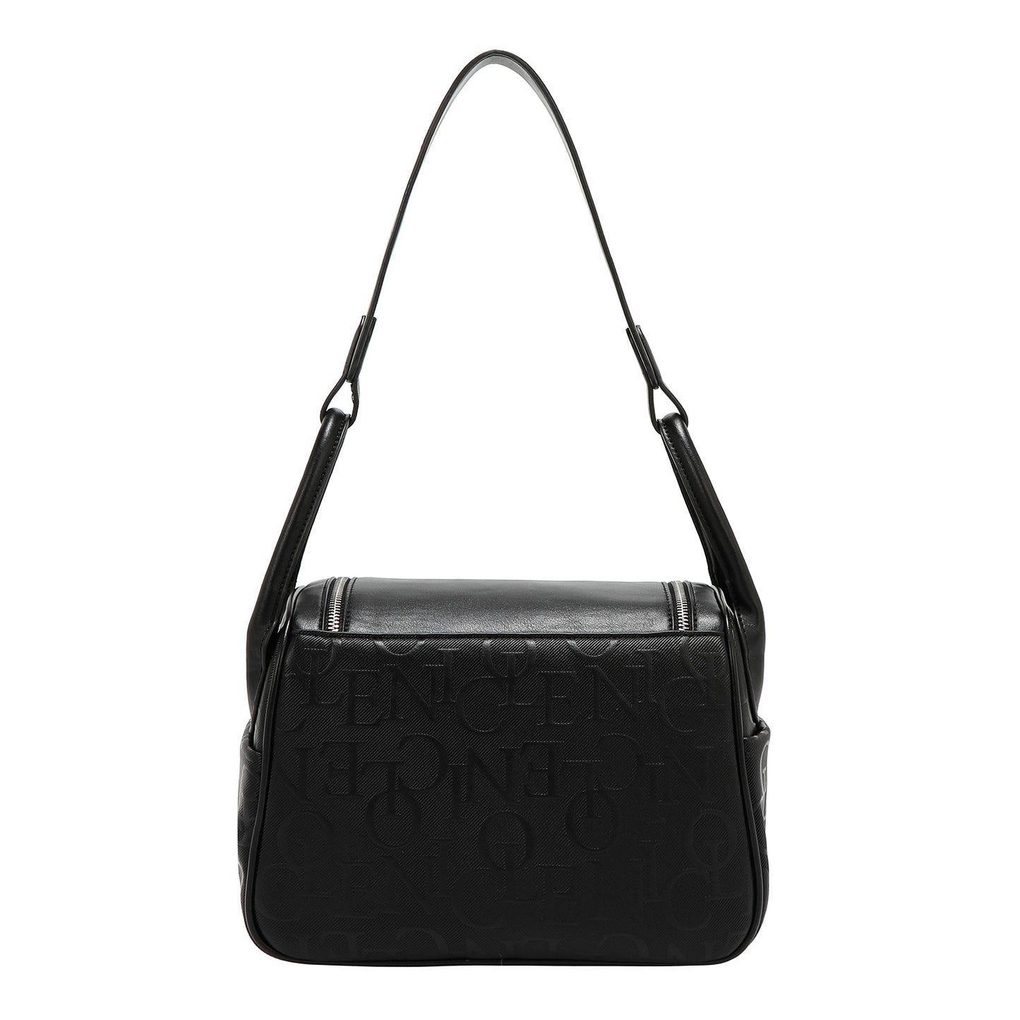 BOLSO DE HOMBRO ELEGANCIA EN RELIEVE (NEGRO)-4