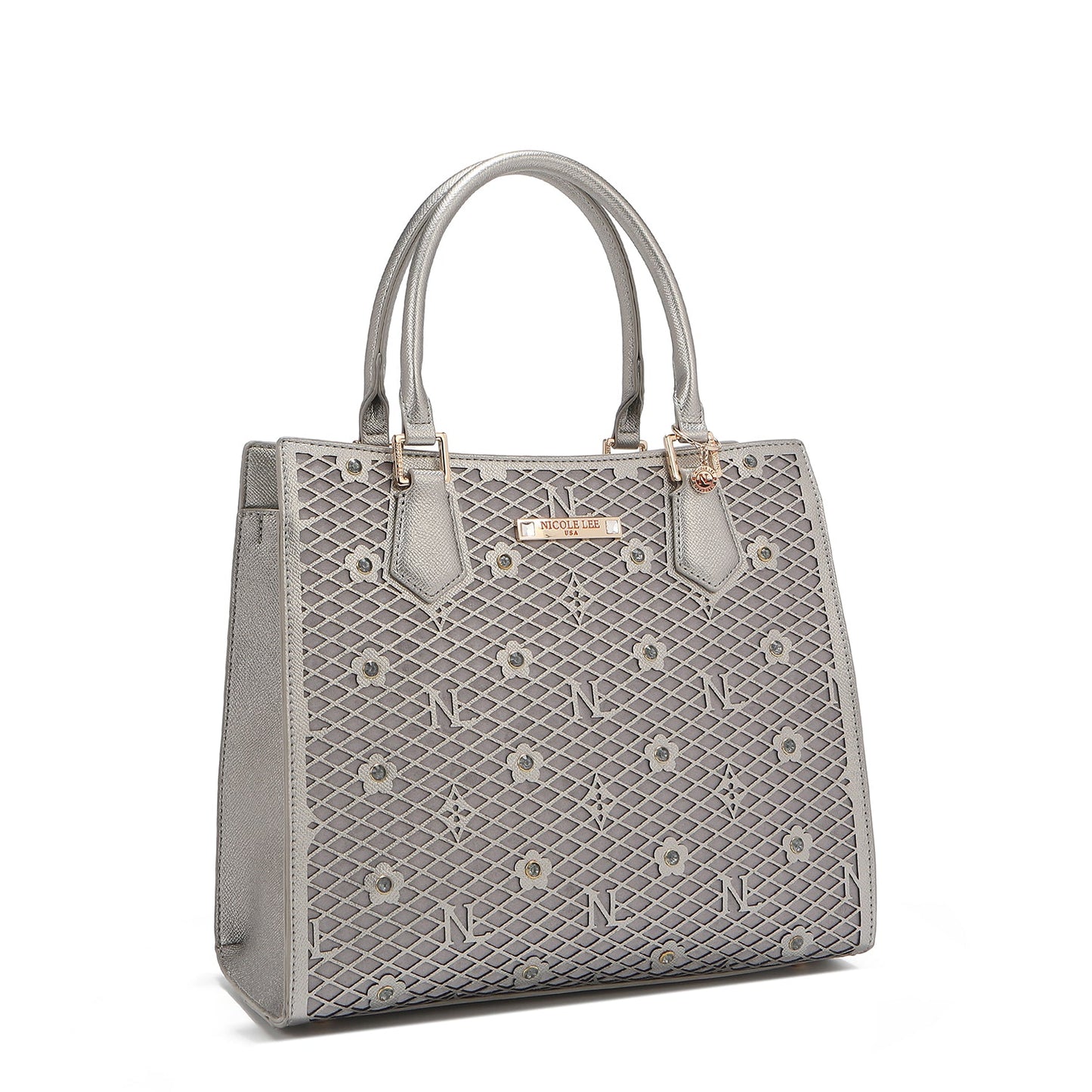BOLSO TOTE ESTRUCTURADO GRACIE (GRIS)-4