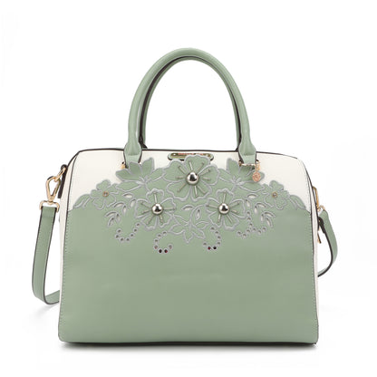 BOLSO BOSTON CON BORDADO FLORAL-7