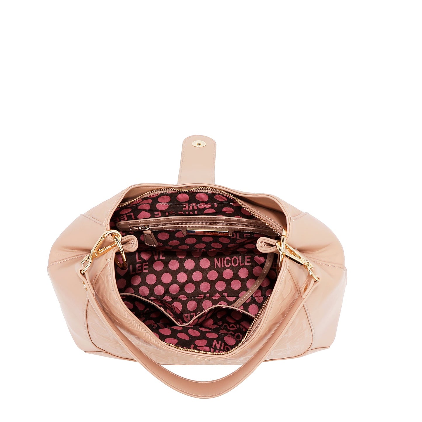 BOLSO DE HOMBRO GRANDE ELEGANCIA EN RELIEVE (NEGRO)-2