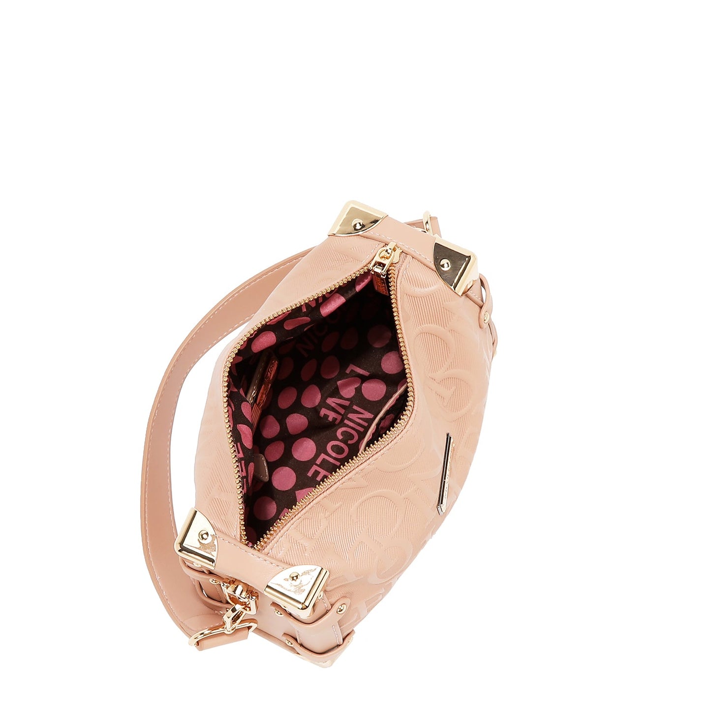 BOLSO DE HOMBRO CUADRADO ELEGANCIA EN RELIEVE (NEGRO)-3