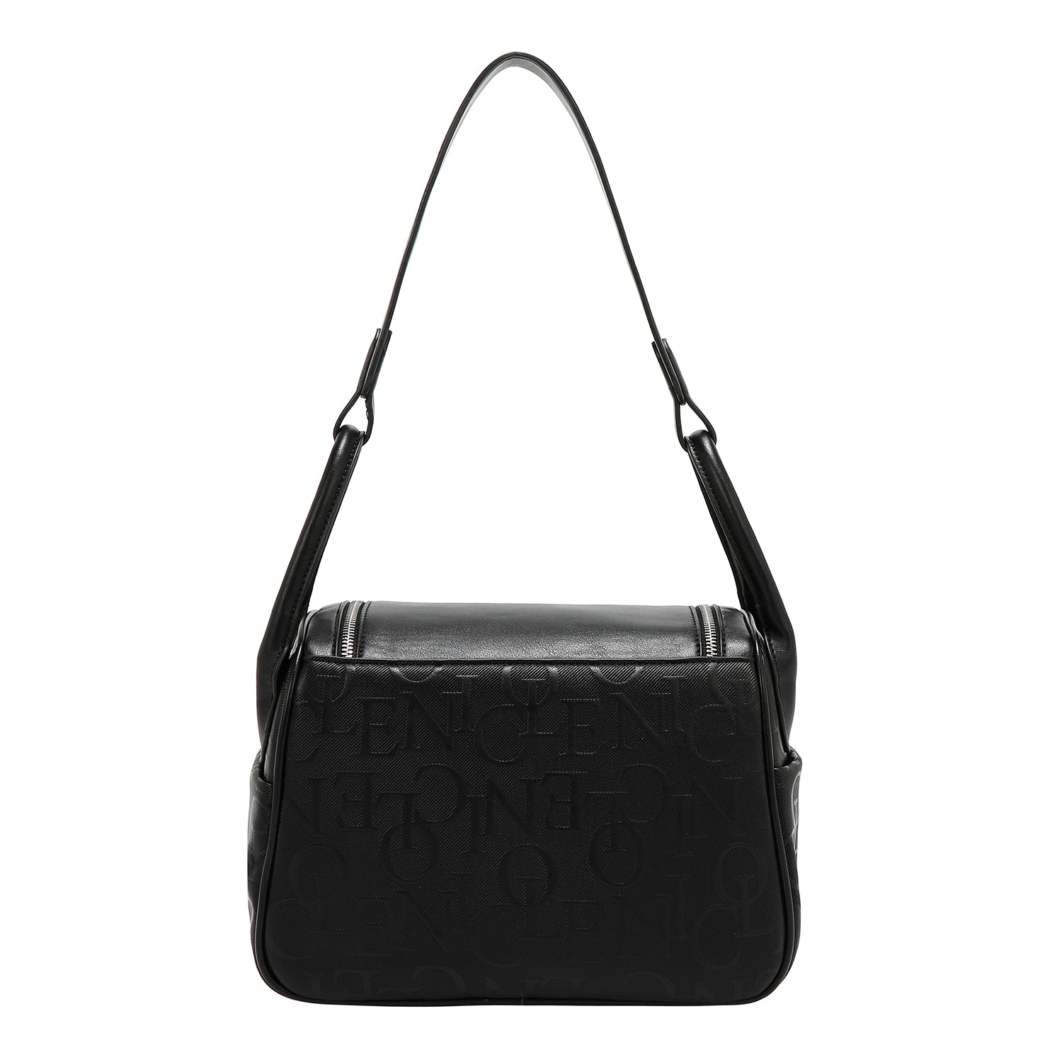 BOLSO DE HOMBRO ELEGANCIA EN RELIEVE (NEGRO)-4