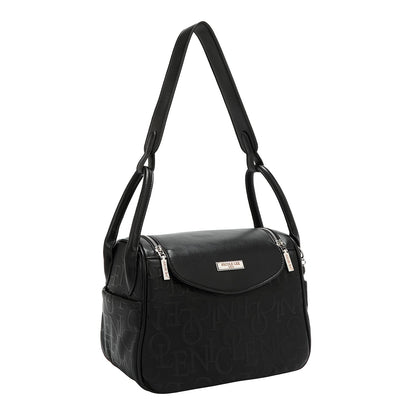 BOLSO DE HOMBRO ELEGANCIA EN RELIEVE (NEGRO)-1