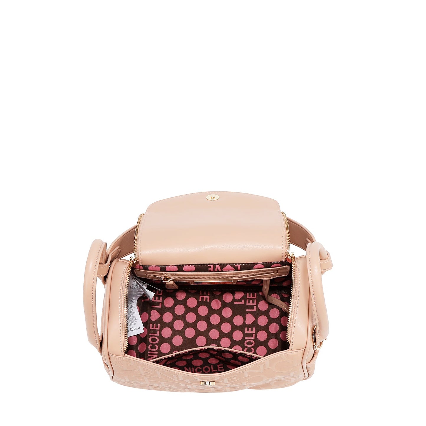 BOLSO DE HOMBRO ELEGANCIA EN RELIEVE (MARRON)-2