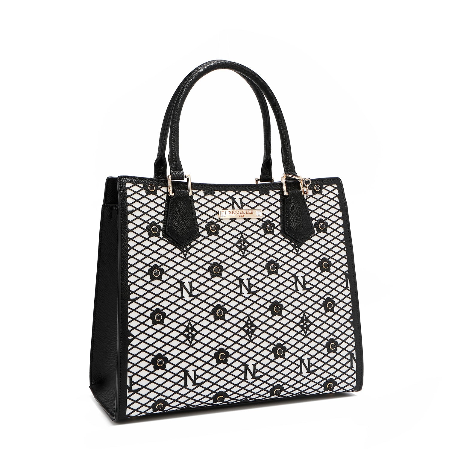 BOLSO TOTE ESTRUCTURADO GRACIE (NEGRO)-4