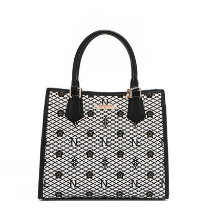 BOLSO TOTE ESTRUCTURADO GRACIE (NEGRO)-3