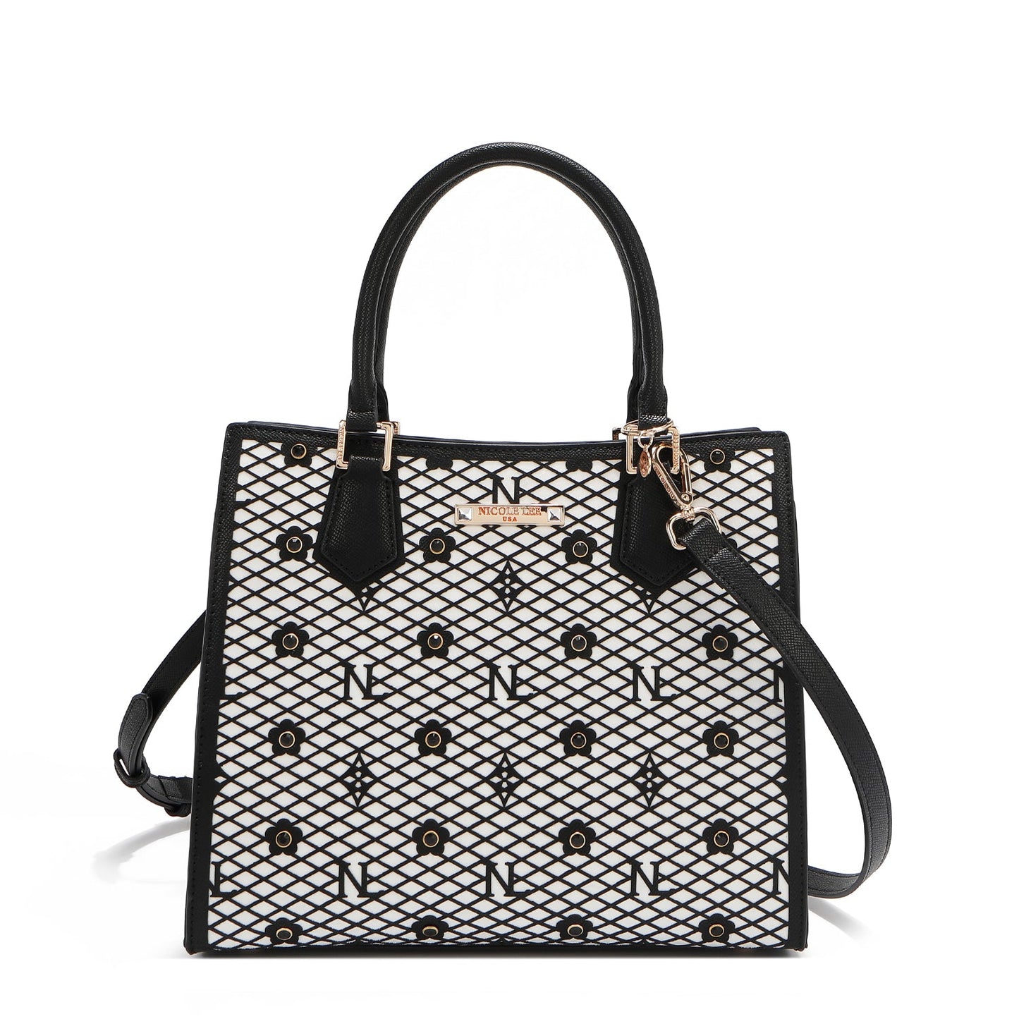 BOLSO TOTE ESTRUCTURADO GRACIE (NEGRO)-0