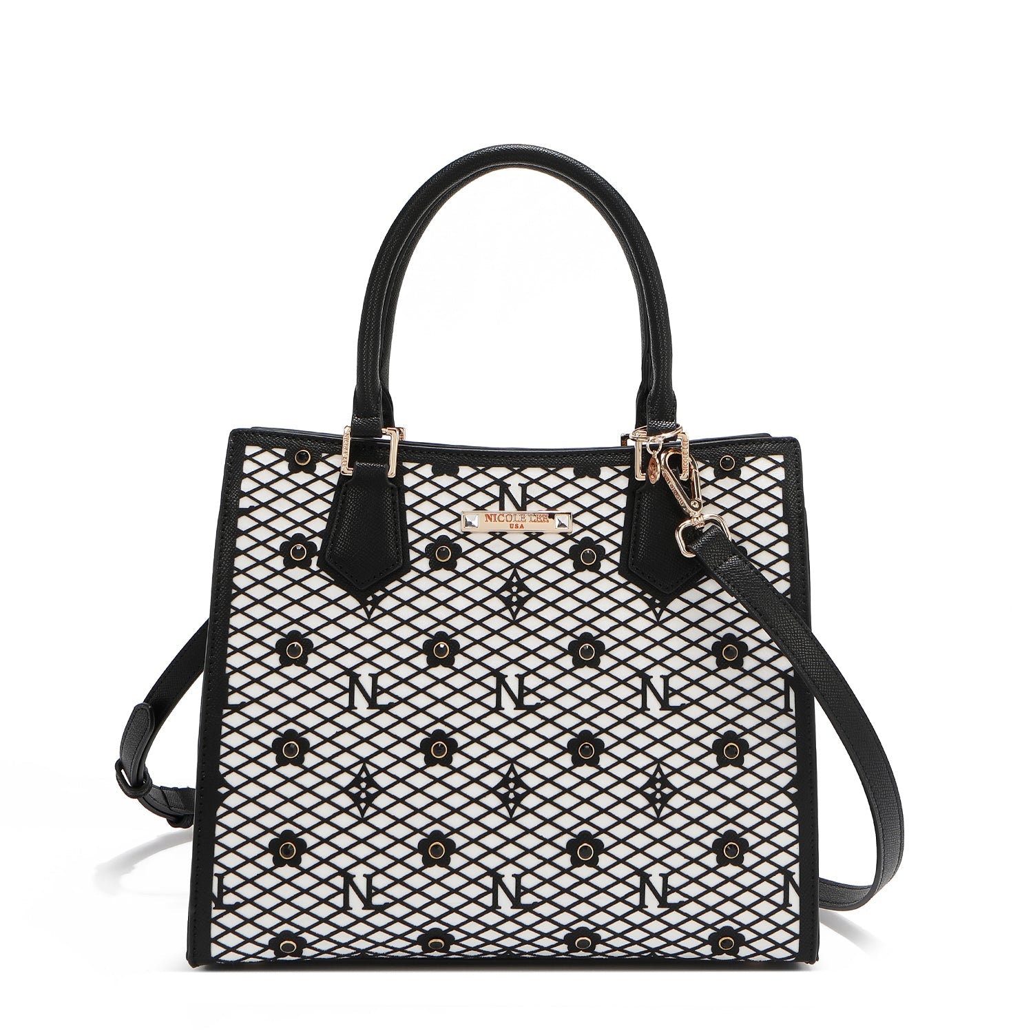 BOLSO TOTE ESTRUCTURADO GRACIE (NEGRO)-0