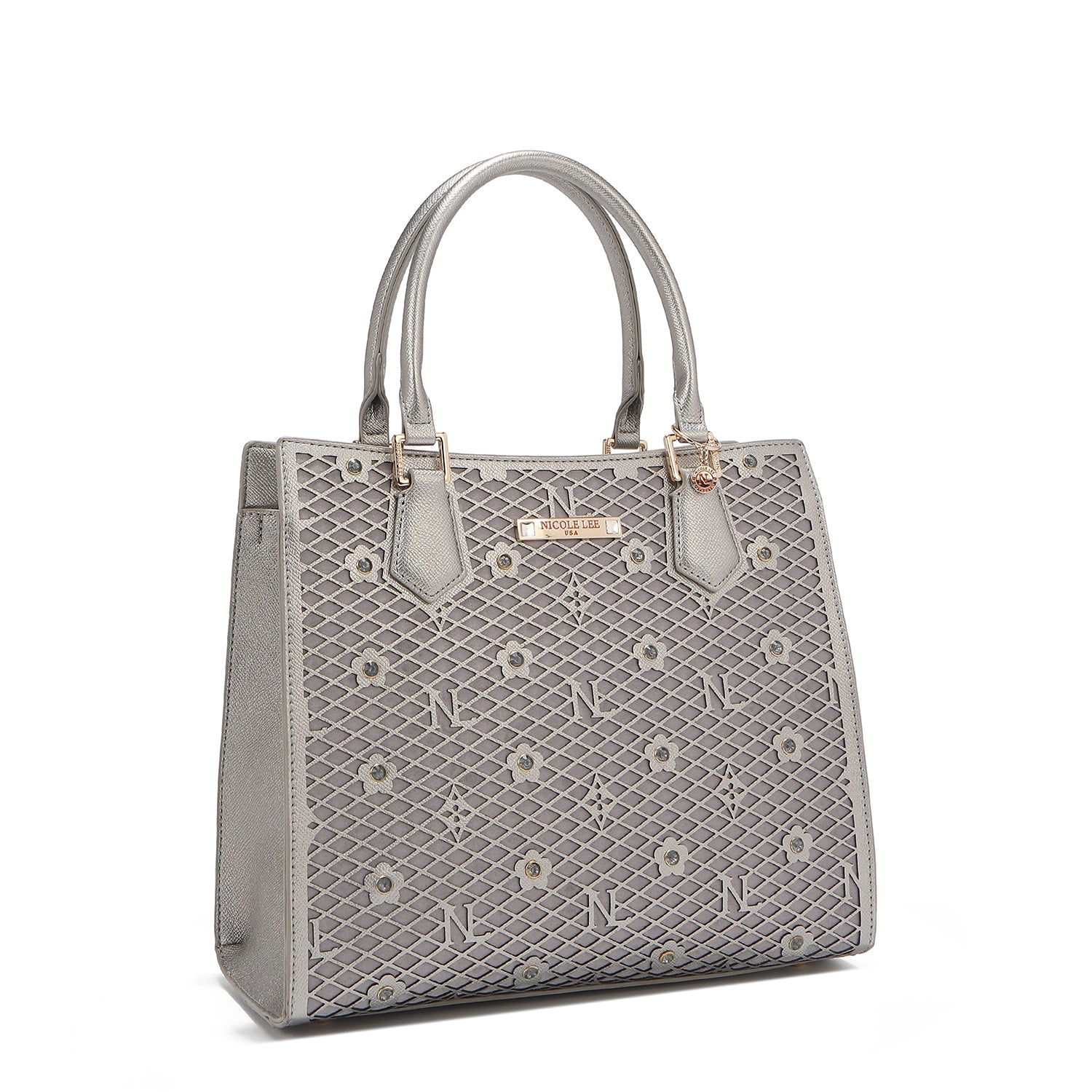 BOLSO TOTE ESTRUCTURADO GRACIE (GRIS)-4