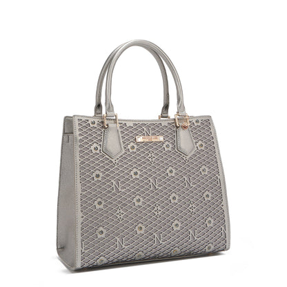 BOLSO TOTE ESTRUCTURADO GRACIE (GRIS)-4
