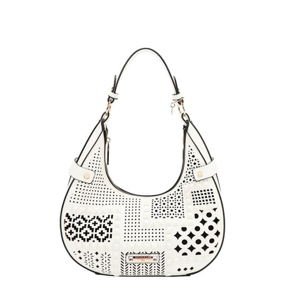 BOLSO DE HOMBRO CON RECORTE GEOMÉTRICO (BLANCO)-1