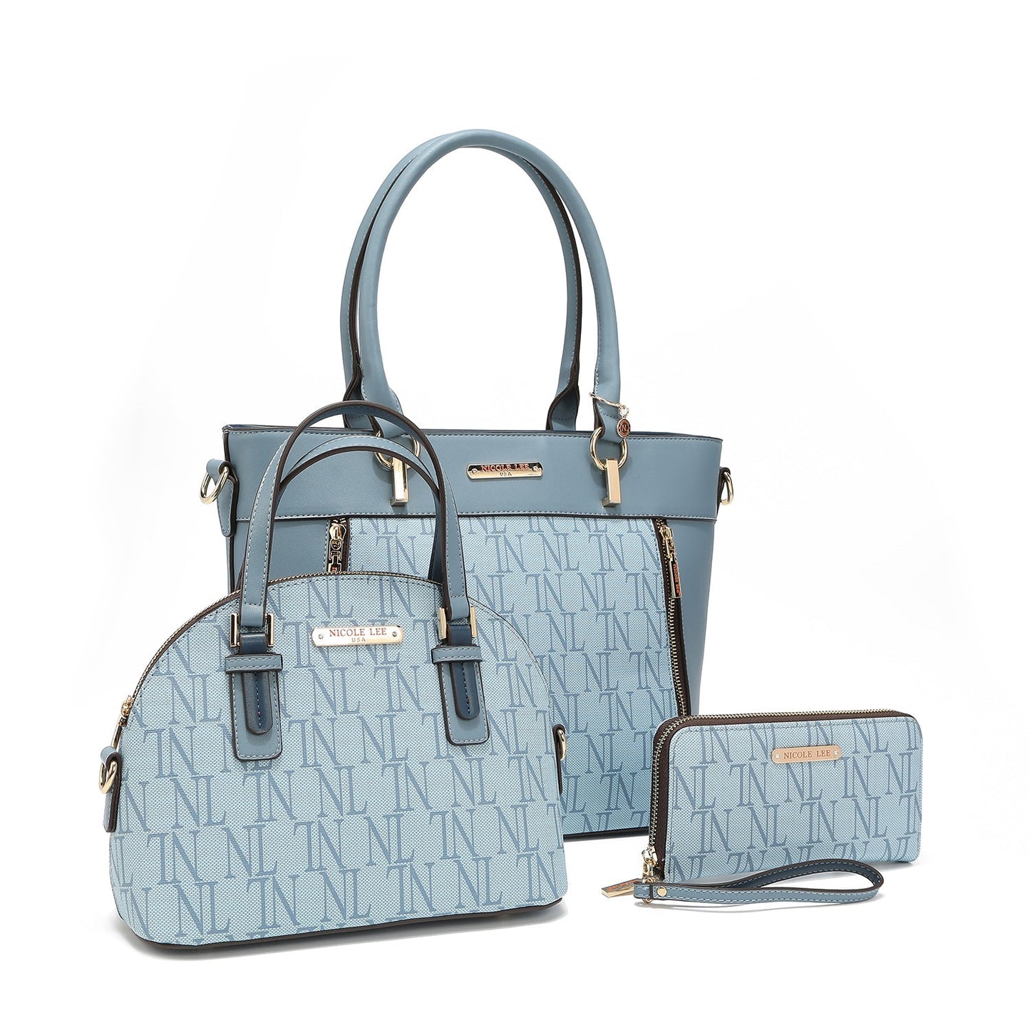 CONJUNTO DE 3 PIEZAS "SABINA" (Shopper, Bandolera, Cartera)-1