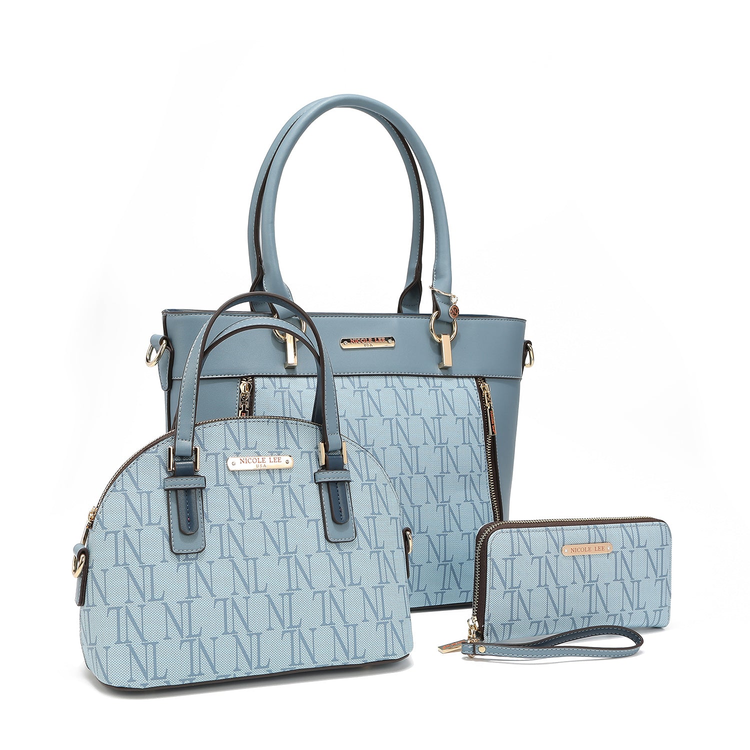 CONJUNTO DE 3 PIEZAS "SABINA" (Shopper, Bandolera, Cartera)-1