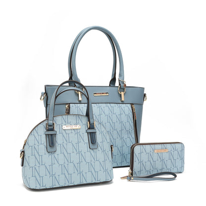 CONJUNTO DE 3 PIEZAS "SABINA" (Shopper, Bandolera, Cartera)-1