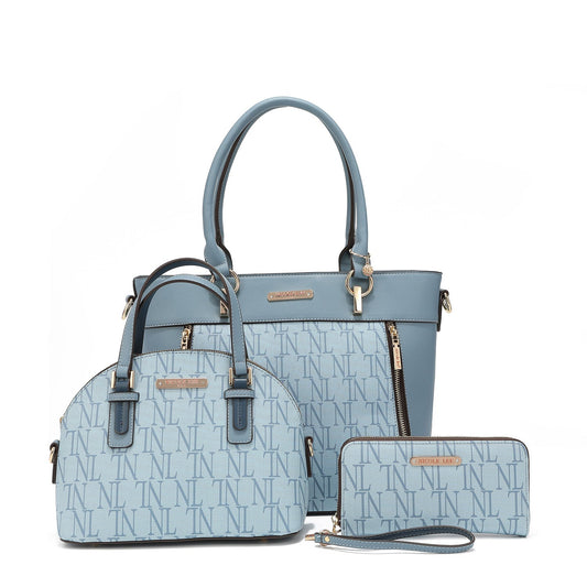 CONJUNTO DE 3 PIEZAS "SABINA" (Shopper, Bandolera, Cartera)-0